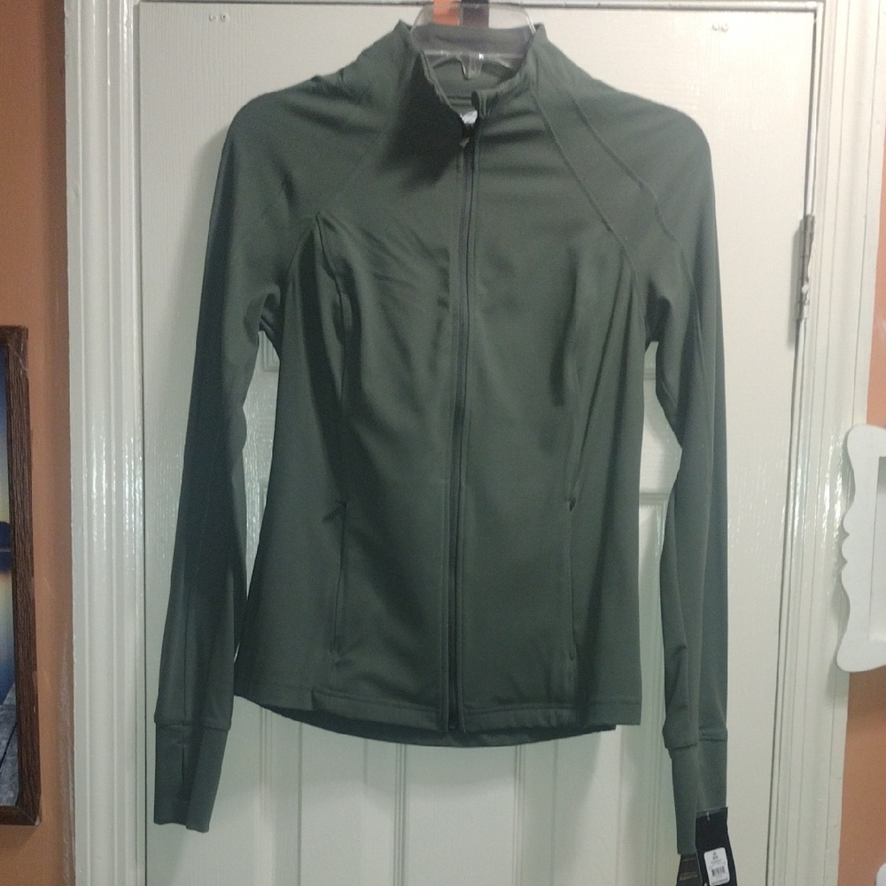Women’s Olive Utility Full-Zip Jacket